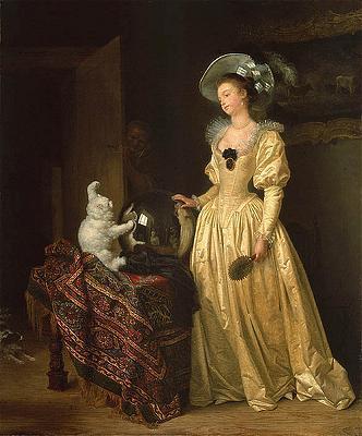 Jean Honore Fragonard Le chat angora oil painting picture